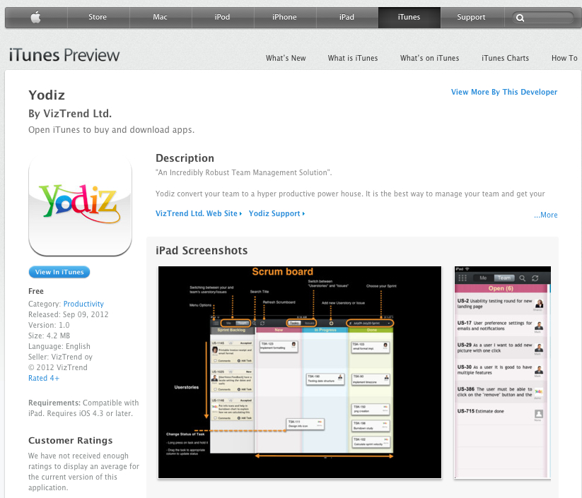 Yodiz iPad App